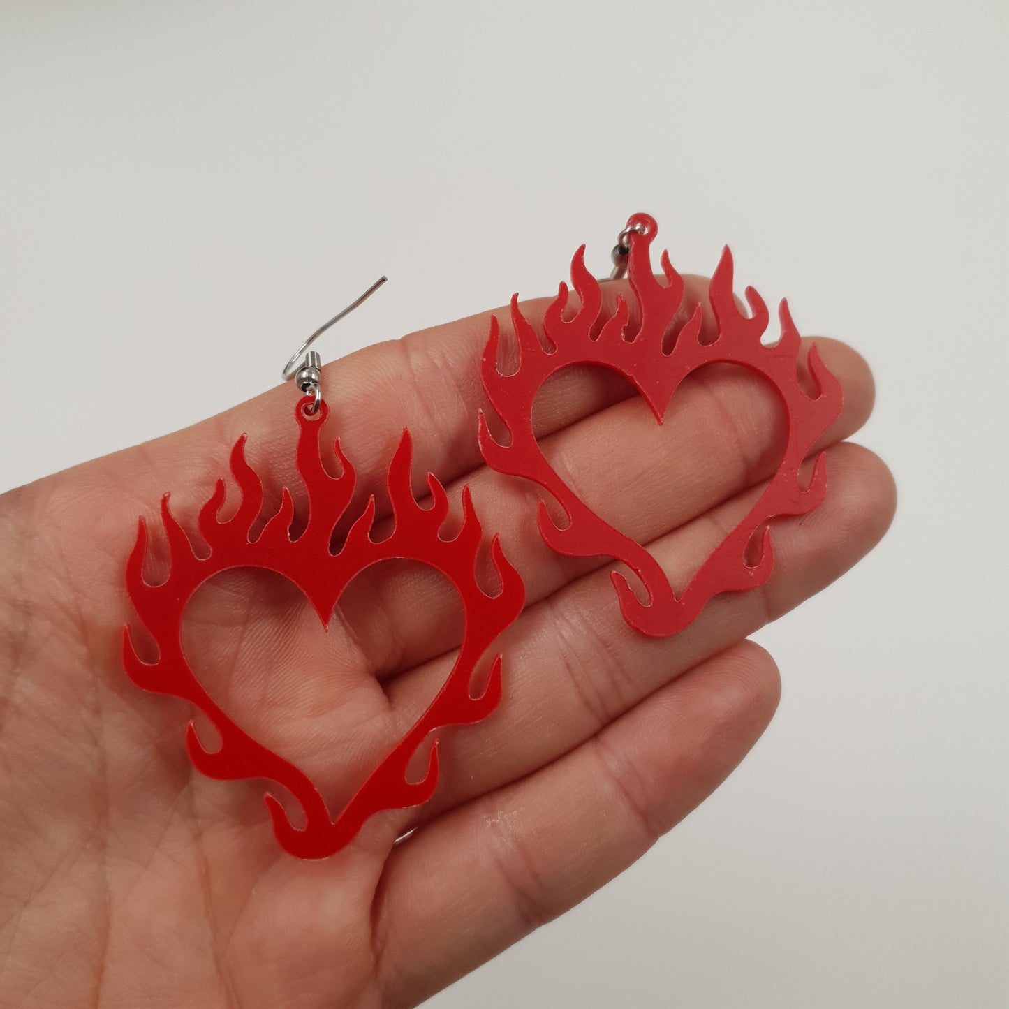 Hollow Flame Earrings