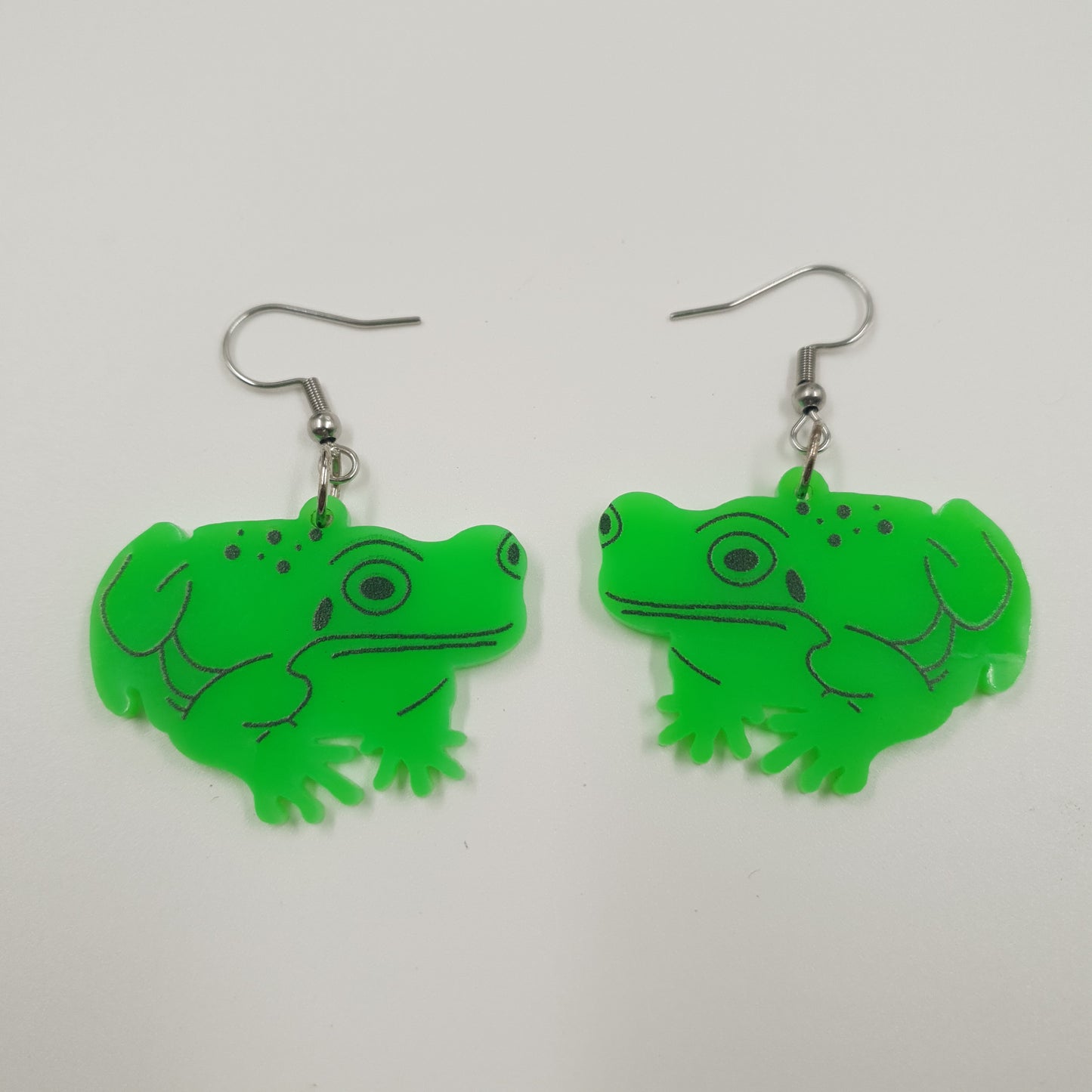 UV Cute Frog Earrings