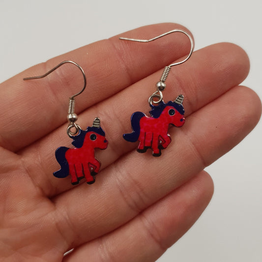 Mini unicorn earrings