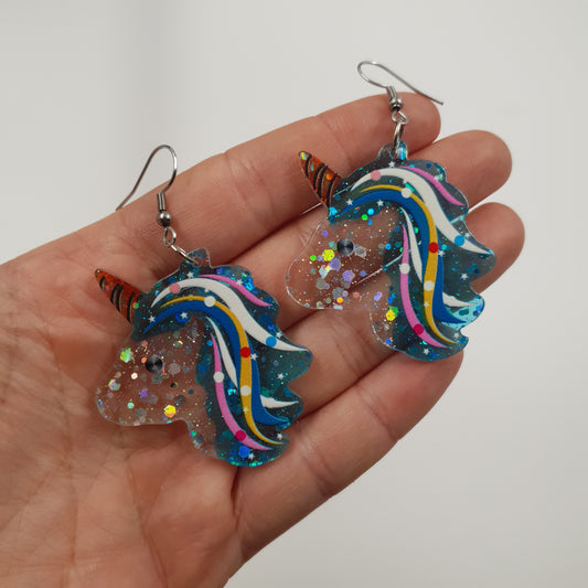Sparkle Unicorn - Large earrings