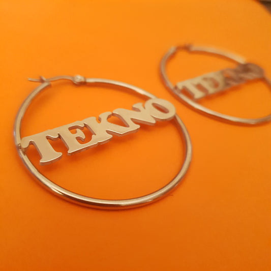 Tekno Hoop Earrings