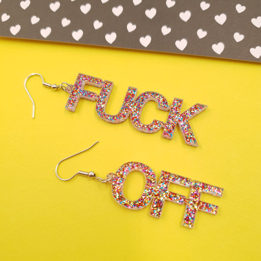 Fuck Off Earrings