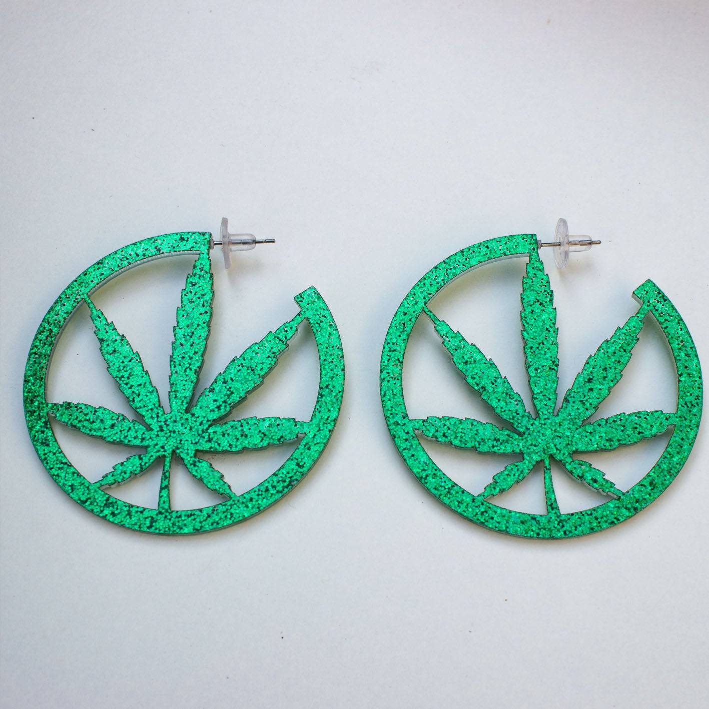420 Hoop Earrings