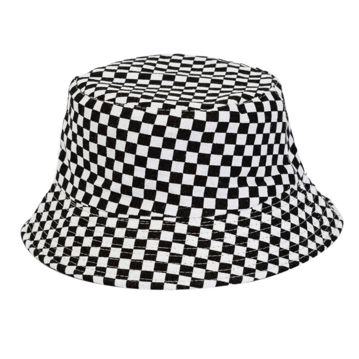 Checkboard Festival Bucket Hat Canvas