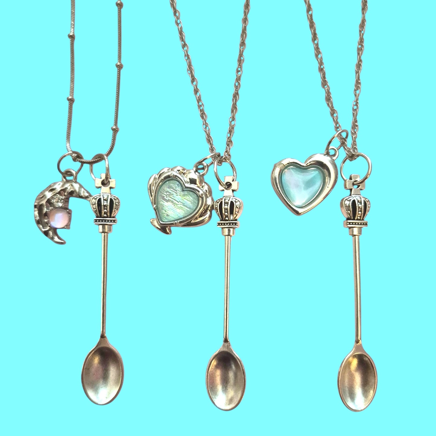 Short 12" Chain - Heart & Moon collection