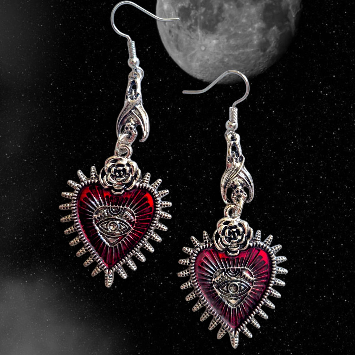 Vampire earrings