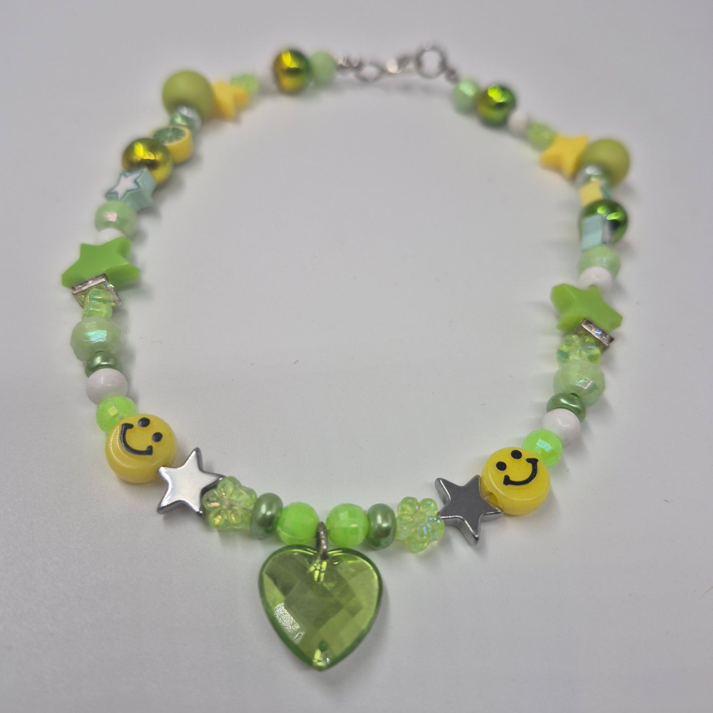 Choker Necklace - green - one off