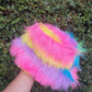 Rainbow Fanazna!  Reversible Multi Fur