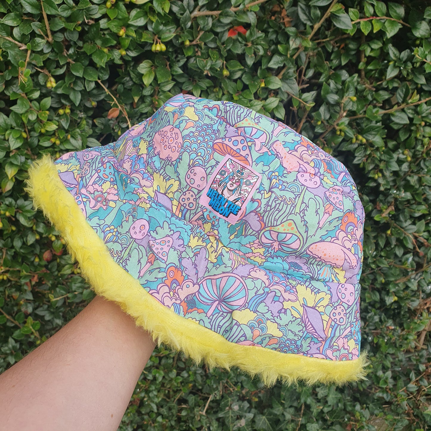 Pastel Shroom , Reversible Yellow Fur