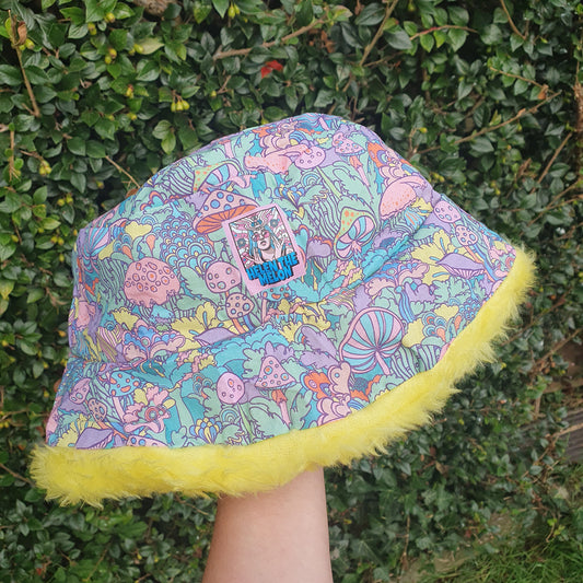 Pastel Shroom , Reversible Yellow Fur