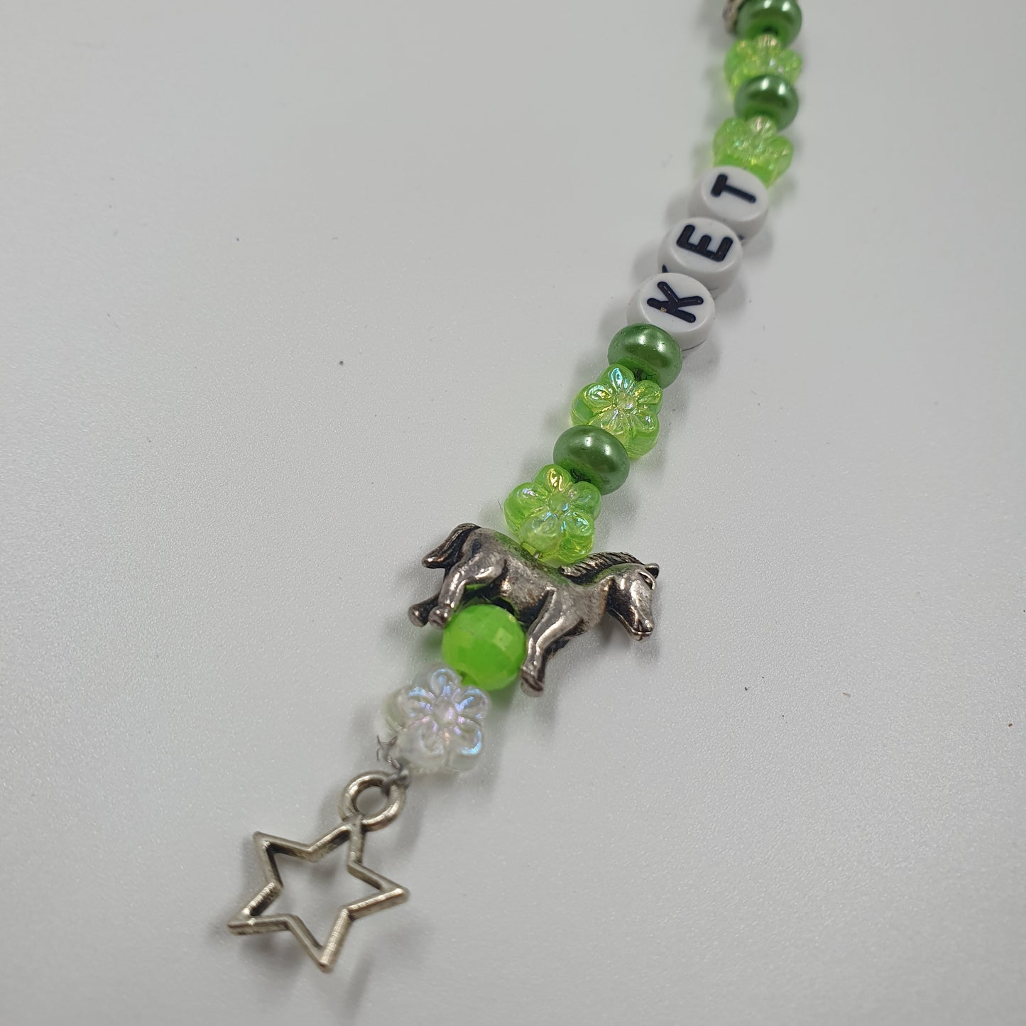 Green Hair clip charm