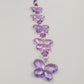 Purple Butterfly Hair clip charm