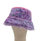 Reversible magical swirl bucket hat - lilac fur