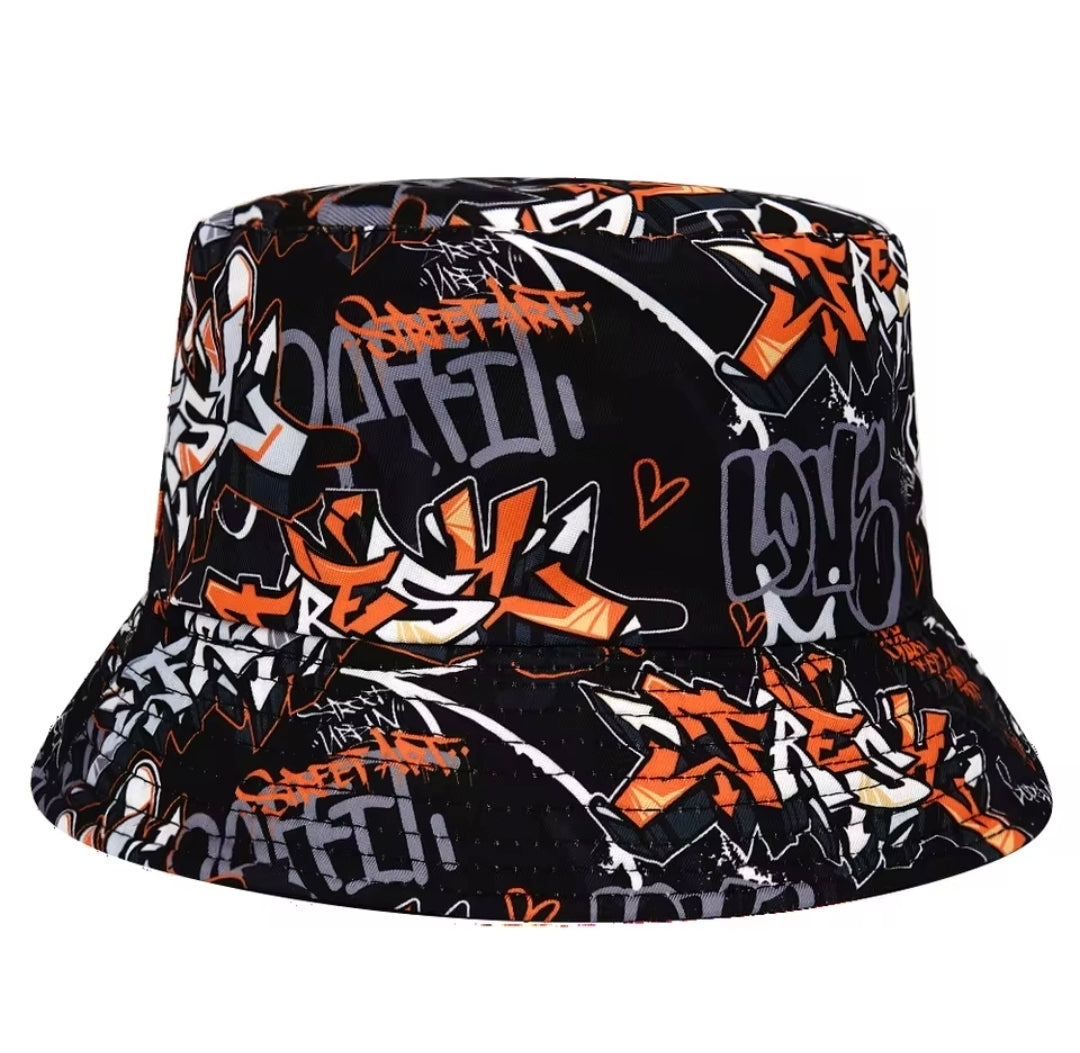Graffiti Festival Bucket Hat Canvas