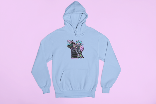 Helen The Melon Hoodie - Baby Blue - Designed by Dirty Turtle