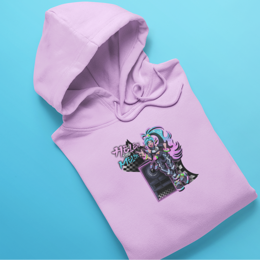 Helen The Melon Hoodie - Baby Pink - Designed by Dirty Turtle