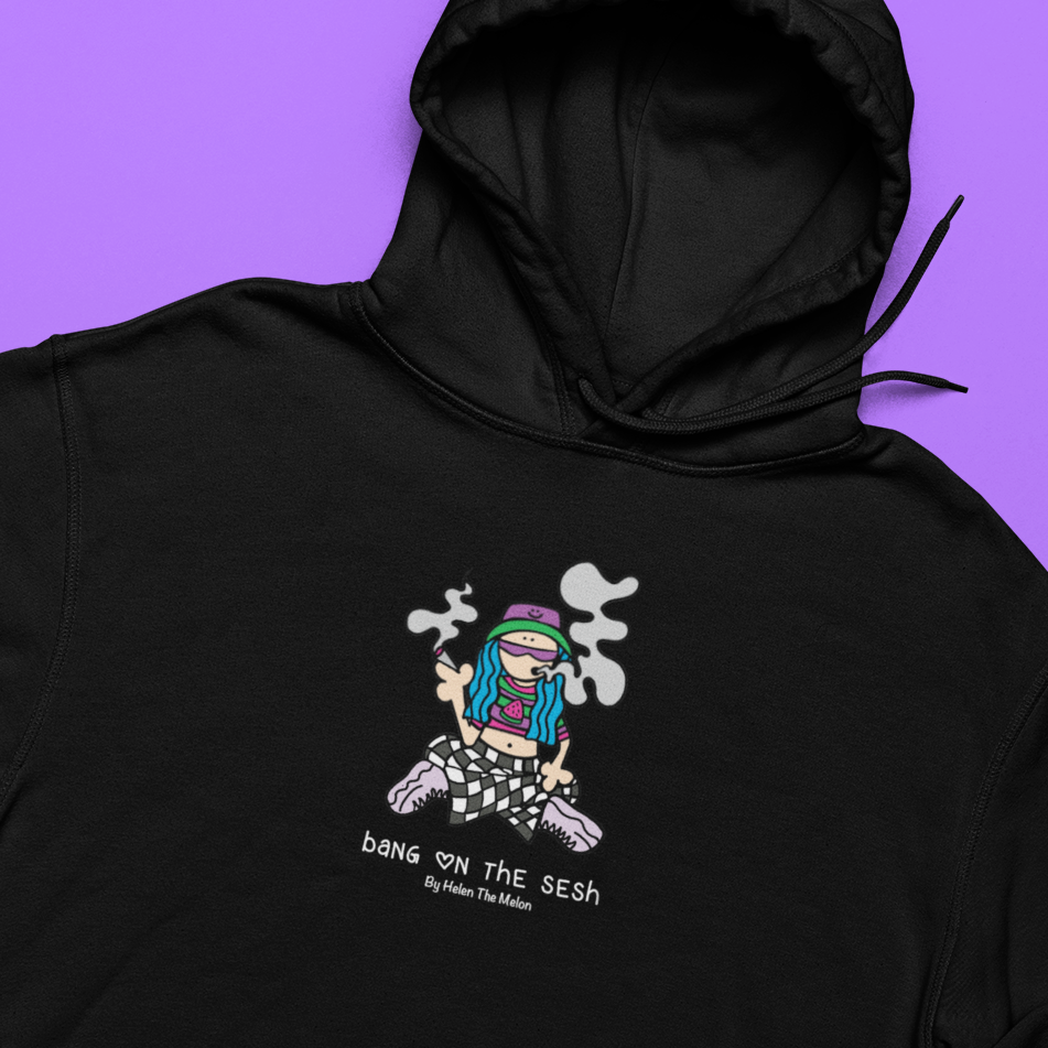 Bang On The Sesh Hoodie - Black