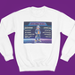 PLAYER 1 : The Raver – The Drum & Bass Bible Collab - White Sweatshirt
