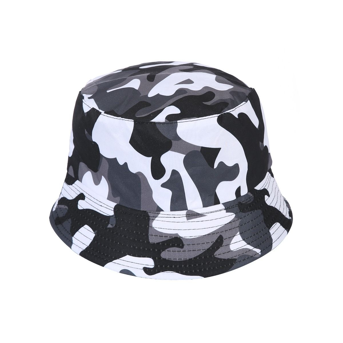 Grey Camo Festival Bucket Hat Canvas