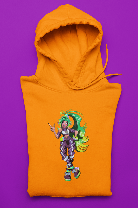 Helen The Melon Hoodie - Orange - Designed by Dirty Turtle