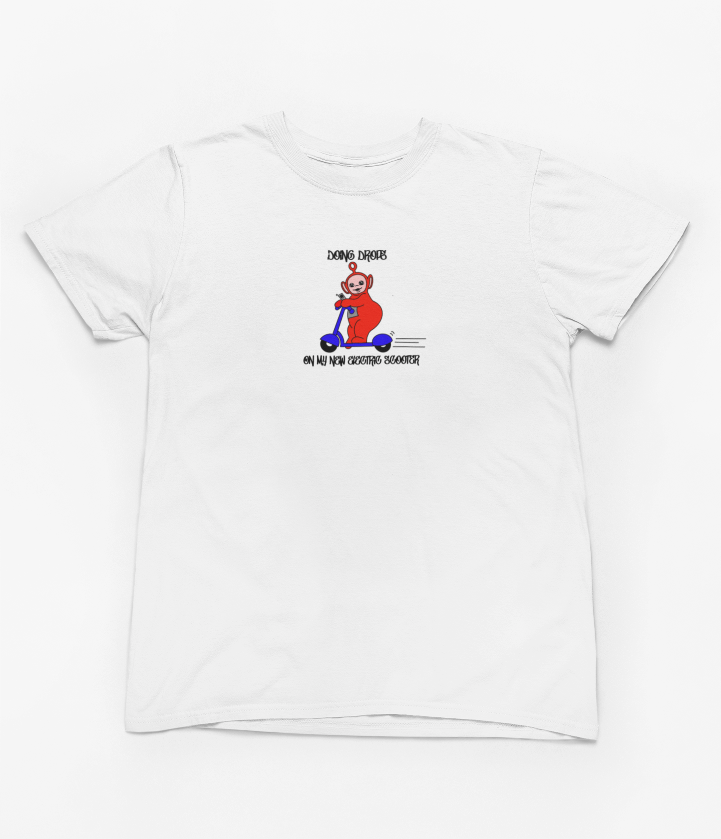 Doing drops tee - white