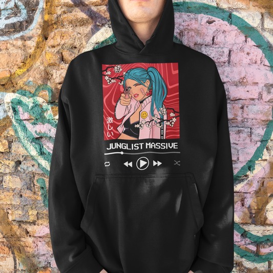 Junglist Massive Hoodie - Black