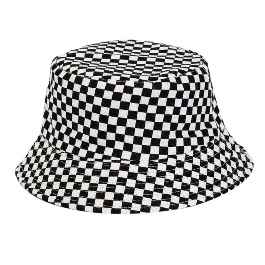 Checkboard Festival Bucket Hat Canvas