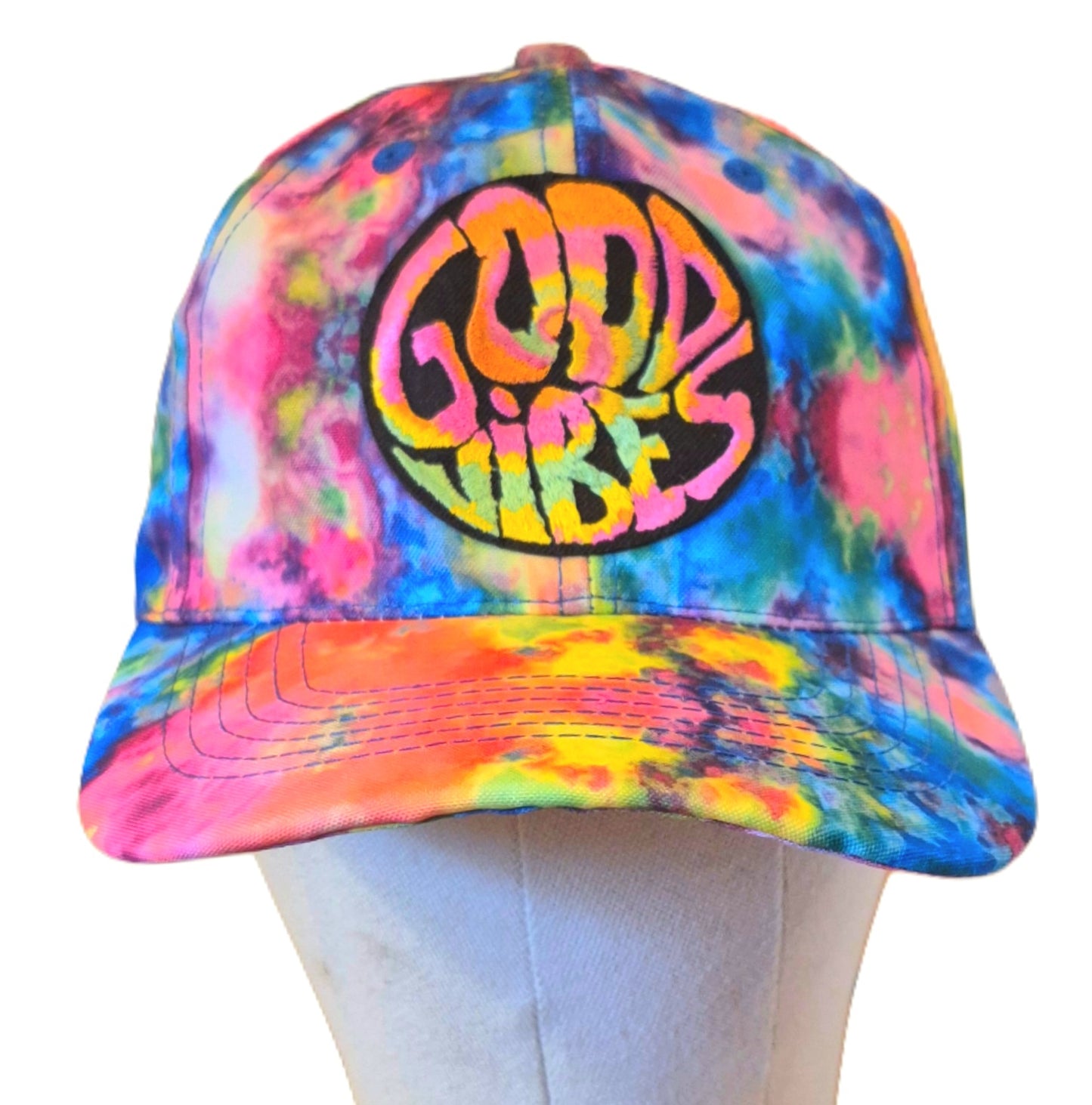 Good Vibes tie dye Cap