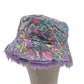 Reversible pastel shroom bucket hat - lilac fur