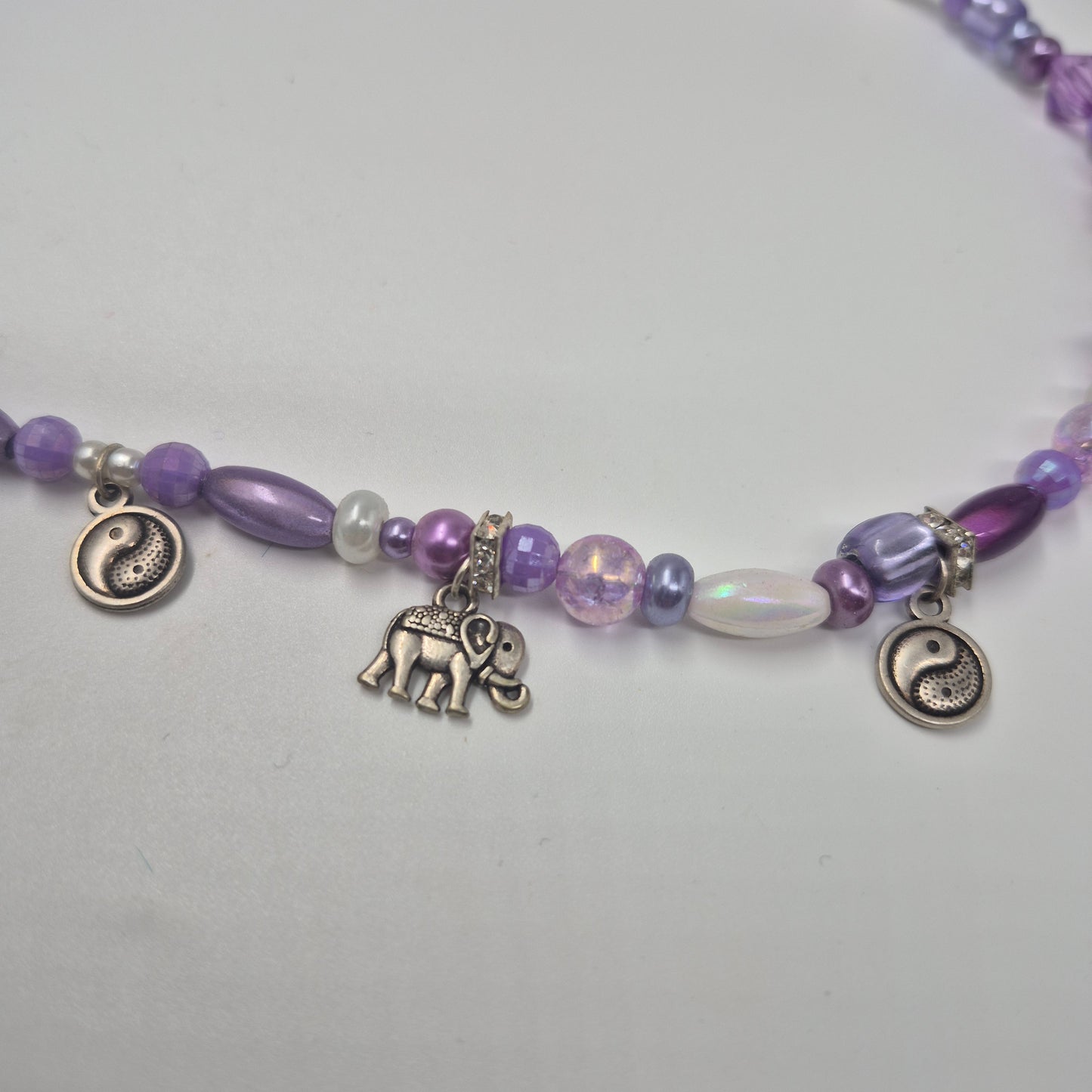 Choker Necklace - purple collection - one off