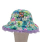 Reversible forest shroom bucket hat - lilac fur