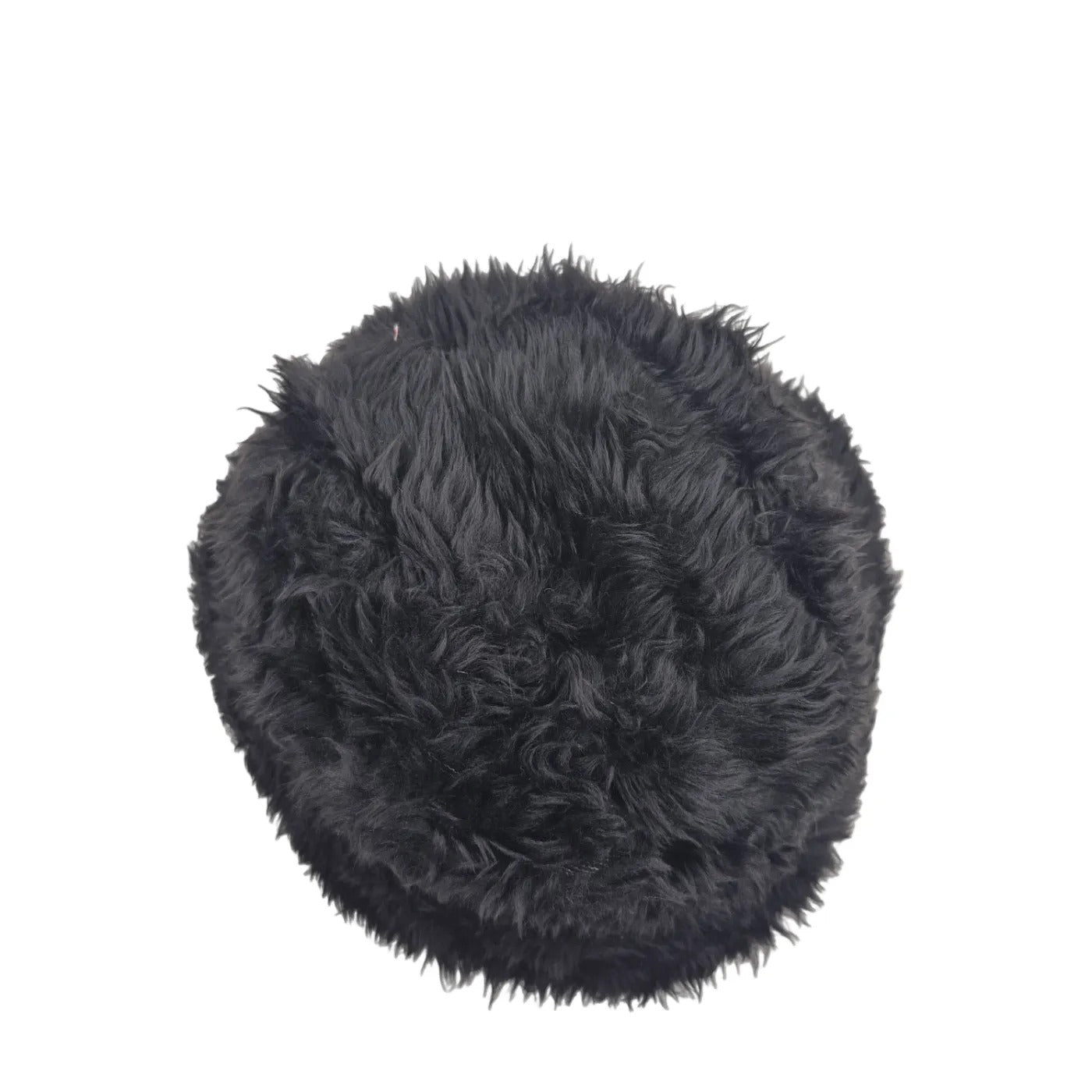 Reversible dragon scales print bucket hat - black fur